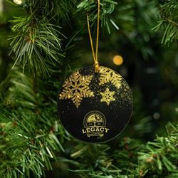 ZH1940 Acrylic Circle Ornament With Full Color Custom Imprint